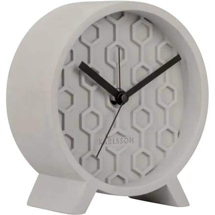 Betonnen wekker Karlsson Honeycomb
