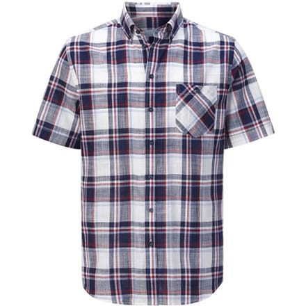 Babista herren Overhemd Met Korte Mouwen - 39/40 - donkerblauw - Plus Size