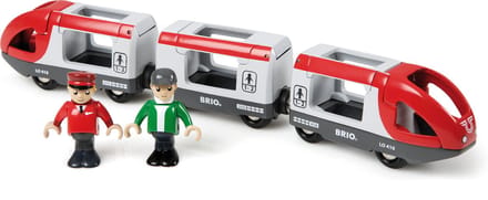 BRIO Rode Passagierstrein - Driedelige trein voor BRIO World - 33505