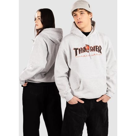 Thrasher X Spitfire Big Head Outline Hoodie grijs