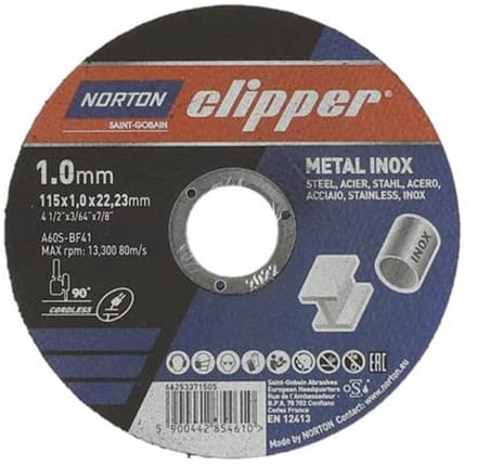 Doorslijpschijf D115x1,0mm Type 41 Metaal-Inox 13300 min-1