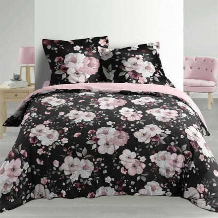 Dekbedovertrek Dark Flowers 240 cm x 220 cm