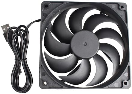 Stille 120mm Koelventilator voor Computer en 3D Printer - Brushless, USB Aansluiting, Efficiënte Warmteafvoer