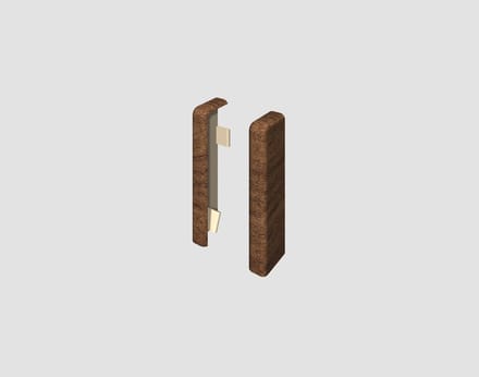 EGGER eindelement voor plinten van 6 cm KUBUS Walnoten bruin
