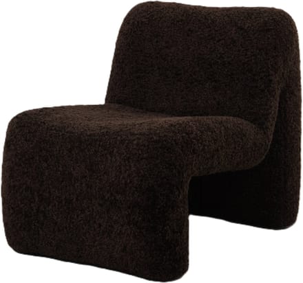 PTMD Oslo Fauteuil Teddy Coffee