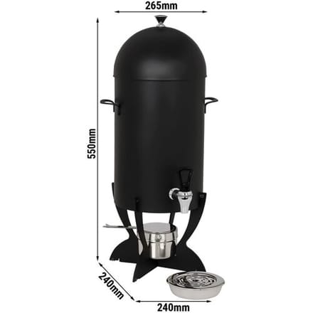 GGM Gastro Heißgetränkespender - 5 Liter - Schwarz