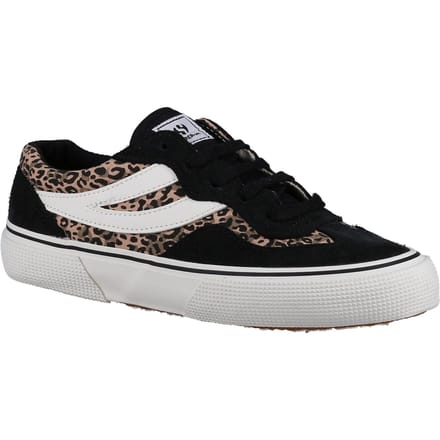 Superga 2941 Revolley Leather Vrouwen Zwart/Micro Luipaard Trainers