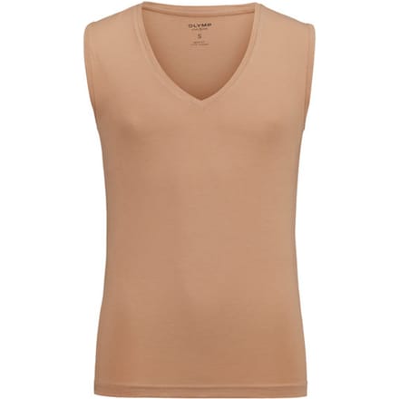 OLYMP Level Five T-Shirt voor eronder, Body Fit, Caramel
