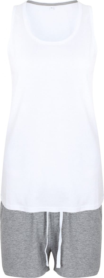 Pyjama's Dames 44 EU (XL) Towel City White / Heather Grey 85% Katoen, 15% Viscose