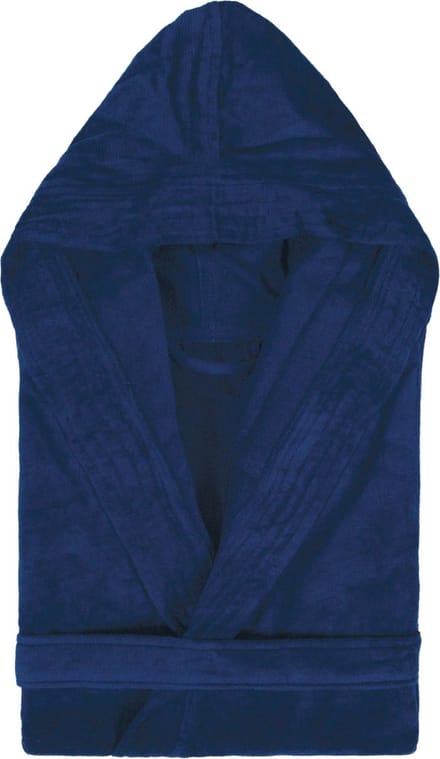 Badjas met Capuchon Uni Cool Velours Marine col 2094 maat XL