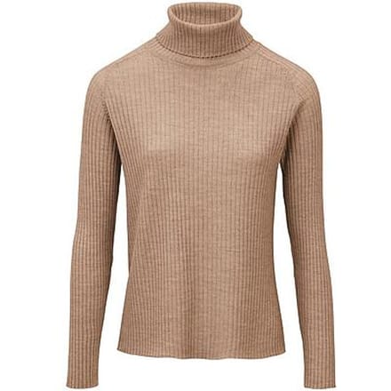 Coltrui 100% scheerwol lange mouwen Van Peter Hahn bruin