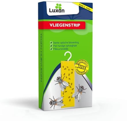 Luxan Vliegenstrip (2 stuks) - Effectieve Insectenval