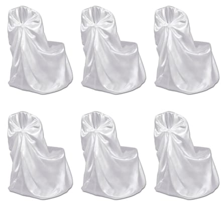vidaXL - Bruiloft - Stoelhoes - Wit - (6 - stuks)
