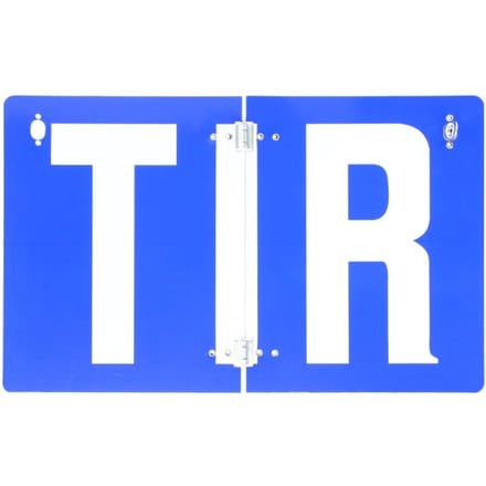 Scharnierend waarschuwings-/informatiebord, reflecterend links CARGOPARTS CARGO-ATIR