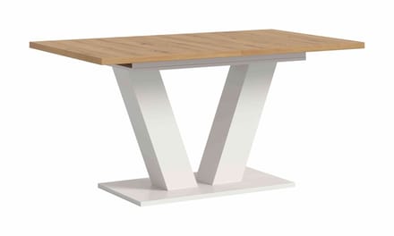 Motion eettafel V uitschuifbaar Artisan NB wit NB - 90x150x76cm
