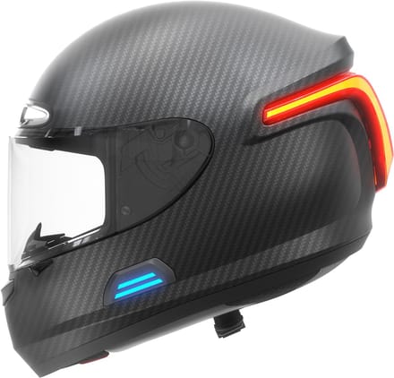 MC Pro Black L - (Smart) motorhelm - LED verlichting - Full HD 1080P Camera - Smart verlichting - Geïntegreerde Bluetooth-intercom - HiFi - SOS - Walkie-talkie