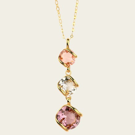 Andrea Marazzini Bubble Iris swarovski kristallen ketting hanger + 45 cm ketting