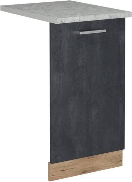 Vicco R-Line Vaatwasserfrontpaneel – 45 cm, WB Marmer Zwart beton