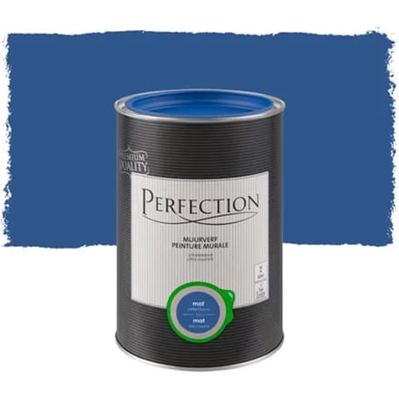 Perfection Ultradekkend Muurverf - Mat - Saffierblauw - 1l