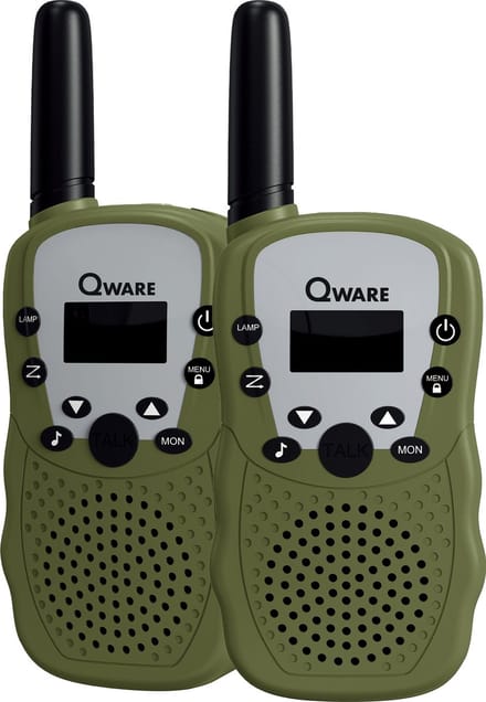 Qware - Walkie Talkie Set- Army groen