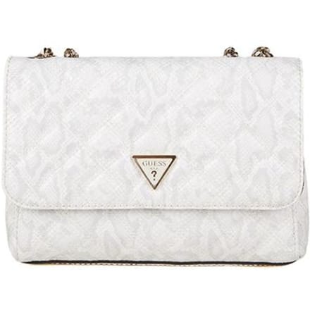 GUESS schoudertas Giully II 2 Comp Convertible Flap Bag Cream White wit