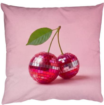 Sierkussens - Kussentjes Woonkamer - 50x50 cm - Disco - Kersen - Roze