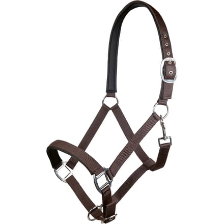 Nylon halster voor paard met zachte voering HKM Charming
