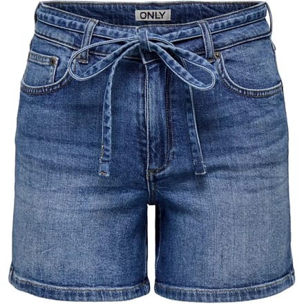 ONLY- ONLGIANNA MW BELTED SHORTS AZG DNM NOOS - Dames - Broek