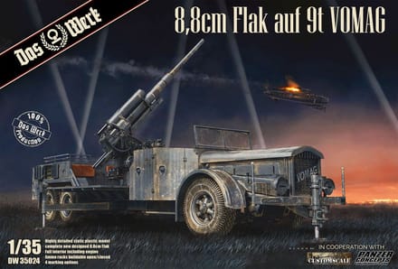 Das Werk Modelbouwpakket Militaire voertuigen - 35024 8,8 cm Flak on a 9t VOMAG Plastic - 1:35 - Modelbouw