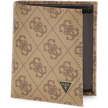 GUESS Leren portemonnee Mito Small Billfold Wallet With Coinpocket Beige / Brown Lichtbruin