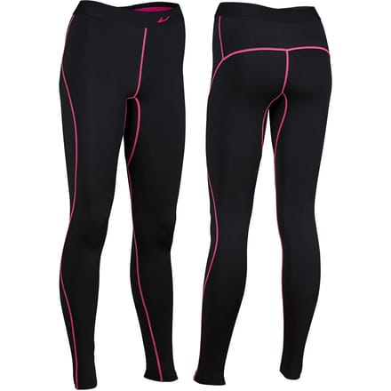 Avento Compressiebroek Comfort - Vrouwen - Zwart/Fuchsia - Maat 38