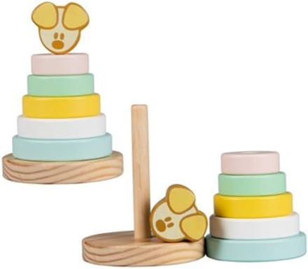 Rubo Toys - Woezel en Pip Pip Baby Stacking Tower 7-piece.