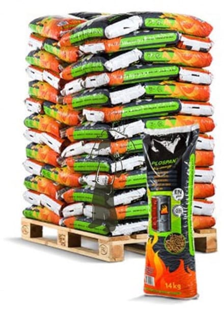 Plospan Houtpellets ENplus A1 MIX, DINplus A1, Better Biomass 78 zak a 10 kg