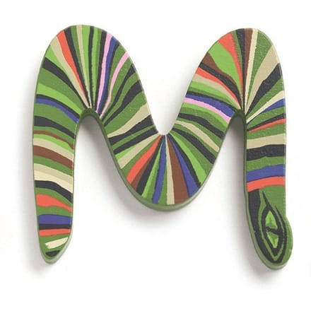 DJECO houten letter animal M
