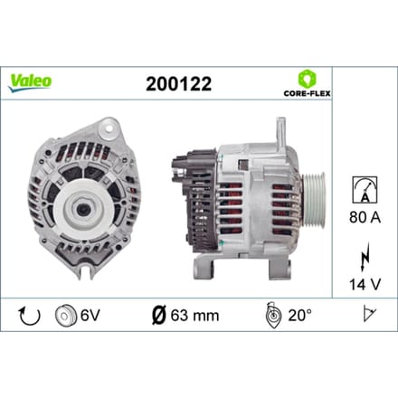 Driefasige generator VALEO 200122