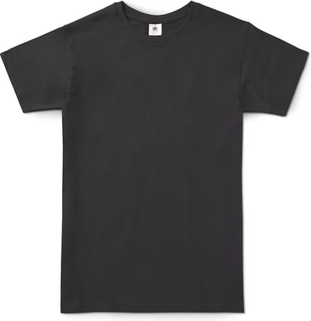 B&C Exact 150 Heren T-Shirt - Used Black - Small - Korte Mouwen