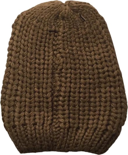 Kwalitatieve Gevlochten Dames Muts / Beanie - One Size - Bruin