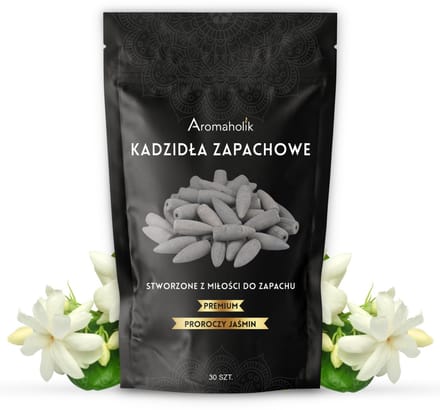 Aromaholik - Wierookkegels Backflow - Profetische Jasmijn - 30 stuks - XL - Waterval Effect - Natuurlijk