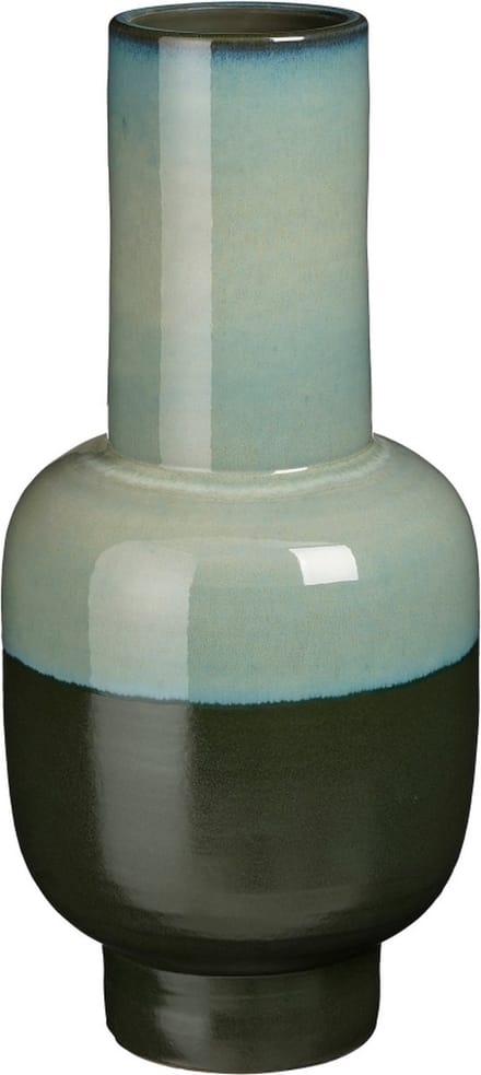 Vaas Lizz - Keramiek - Groen - 22 x 48 x 22 cm (BxHxD)