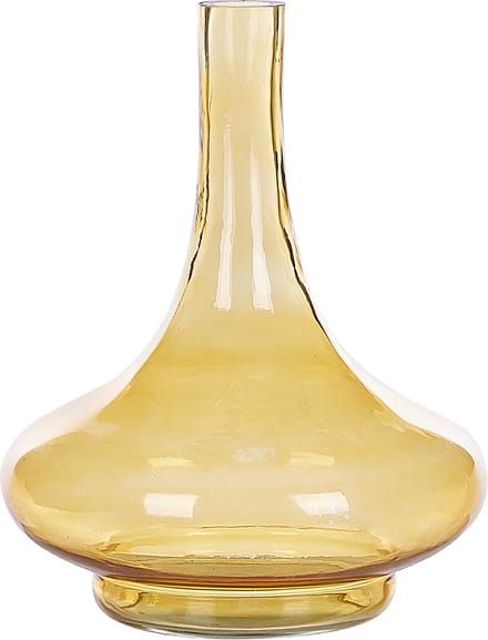 PANEER - Decoratieve vaas - Geel - Glas