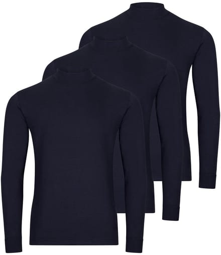 RAGMAN Heren longsleeve 3 pack Basic