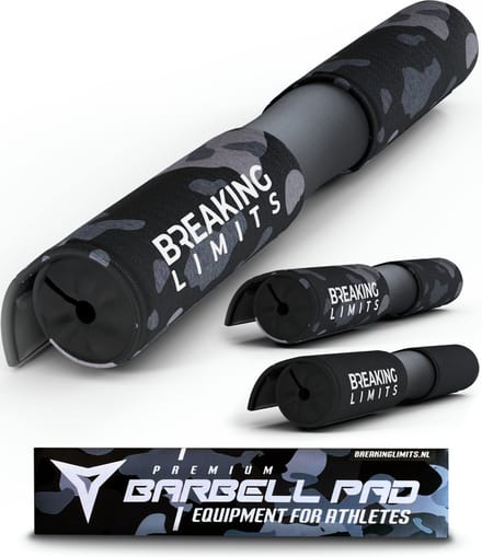 Breaking Limits Barbell Pad – Voor Squat & Hip Thrust – Nekbeschermer voor Halterstang – Squat Pad/Kussen – Camo