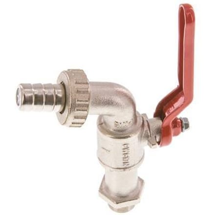 G 3/8 inch Messing 2-Way Wartelkraan Kogelkraan - BL2BN-MFA-038