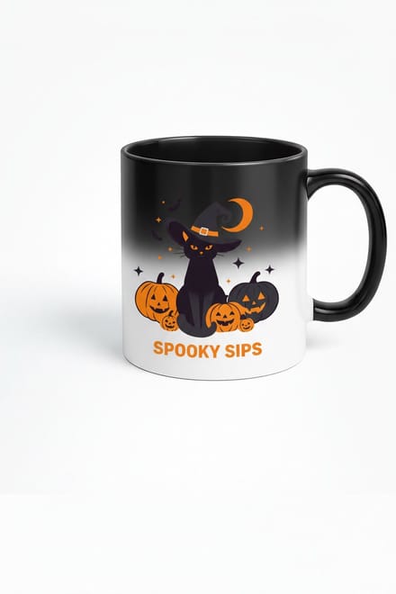 Halloween Magic Mug - Spooky Sips Koffiemok met Verborgen Design