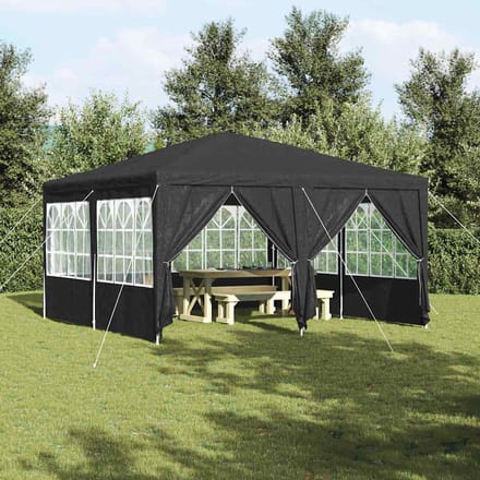 vidaXL - Partytent - Antraciet - 400 - x - 400 - x - 266 - cm - Polyetheen