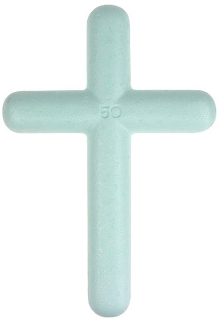 Piepschuim kruis 50cm x 34cm 2st