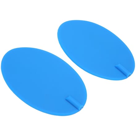 2 Stuks Fysiotherapie Siliconen Elektrodepads Blauw Ovaal Lichaamselektrode Pleister 95x160mm blue