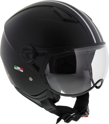 VITO JET MODA - SNOR SCOOTER HELM - MAT ZWART XL
