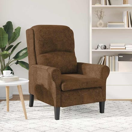 vidaXL - Fauteuil - Bruin - Kunstleer