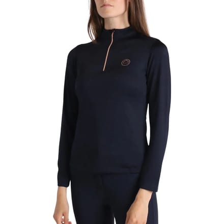 MONTAR EVERLY ROSEGOLD LONGSLEEVE BASELAYER Donkerblauw